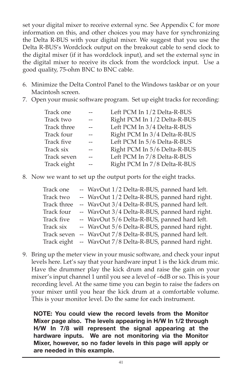 M-AUDIO Delta RBUS User Manual | Page 41 / 60