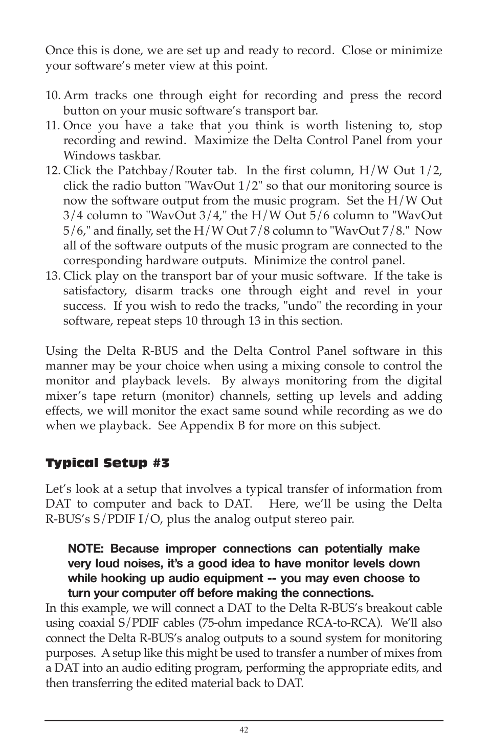 M-AUDIO Delta RBUS User Manual | Page 42 / 60