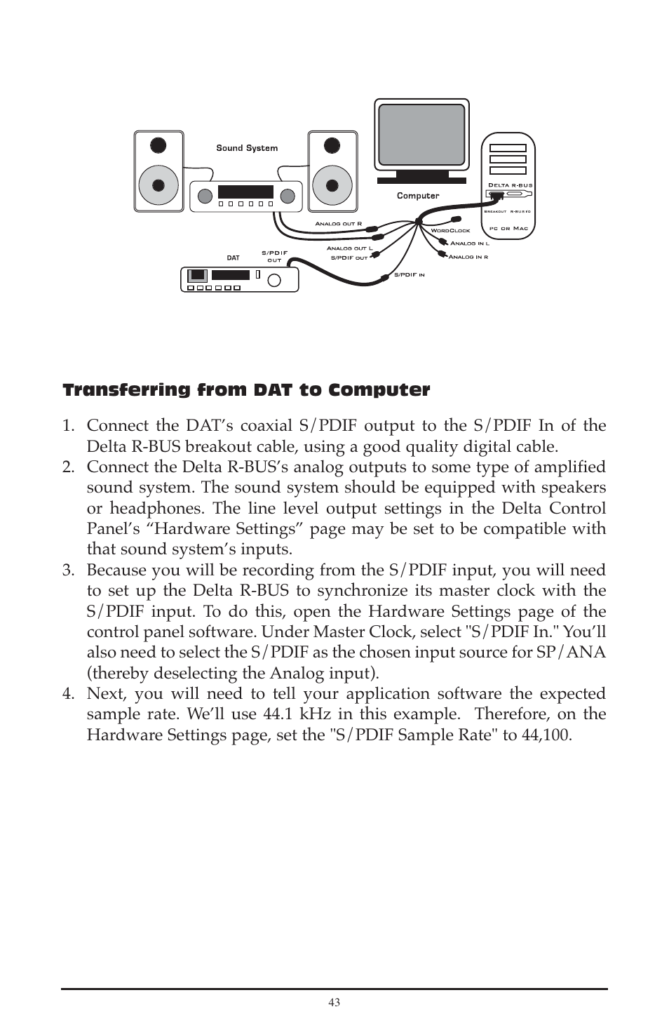 M-AUDIO Delta RBUS User Manual | Page 43 / 60