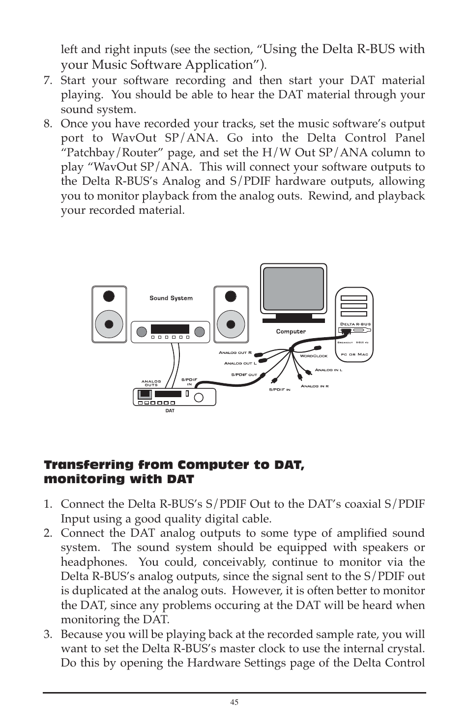 M-AUDIO Delta RBUS User Manual | Page 45 / 60