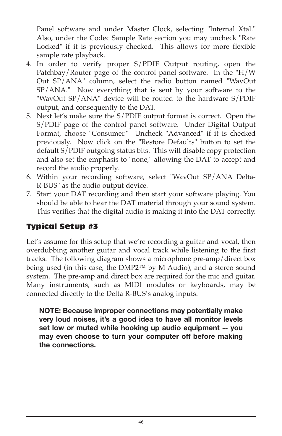 M-AUDIO Delta RBUS User Manual | Page 46 / 60