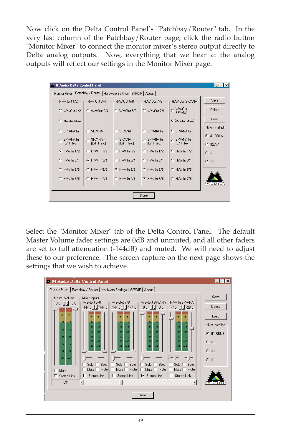 M-AUDIO Delta RBUS User Manual | Page 49 / 60