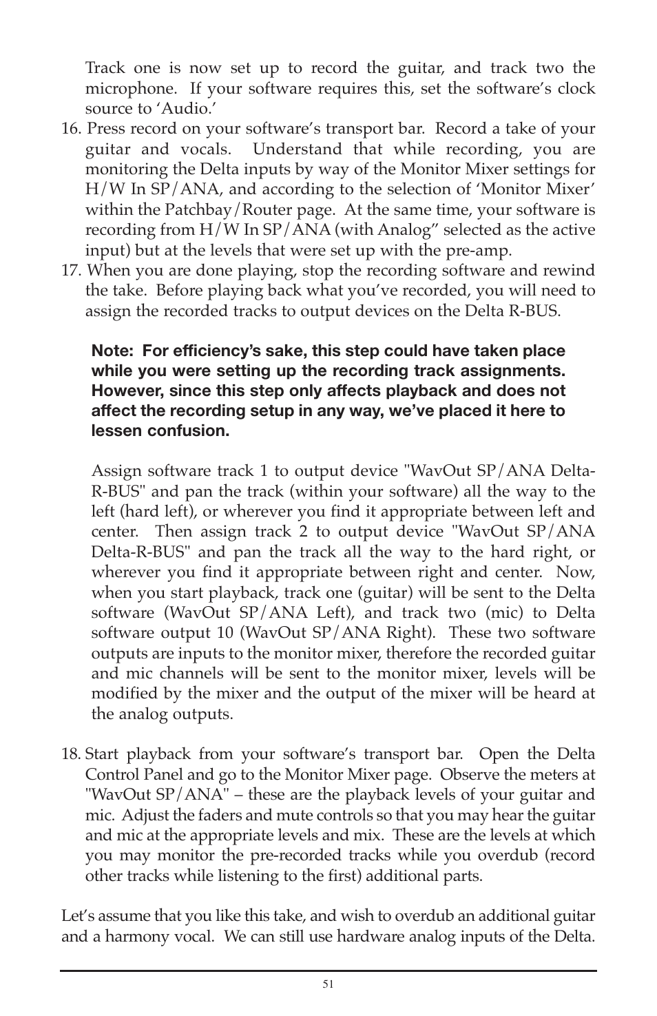 M-AUDIO Delta RBUS User Manual | Page 51 / 60