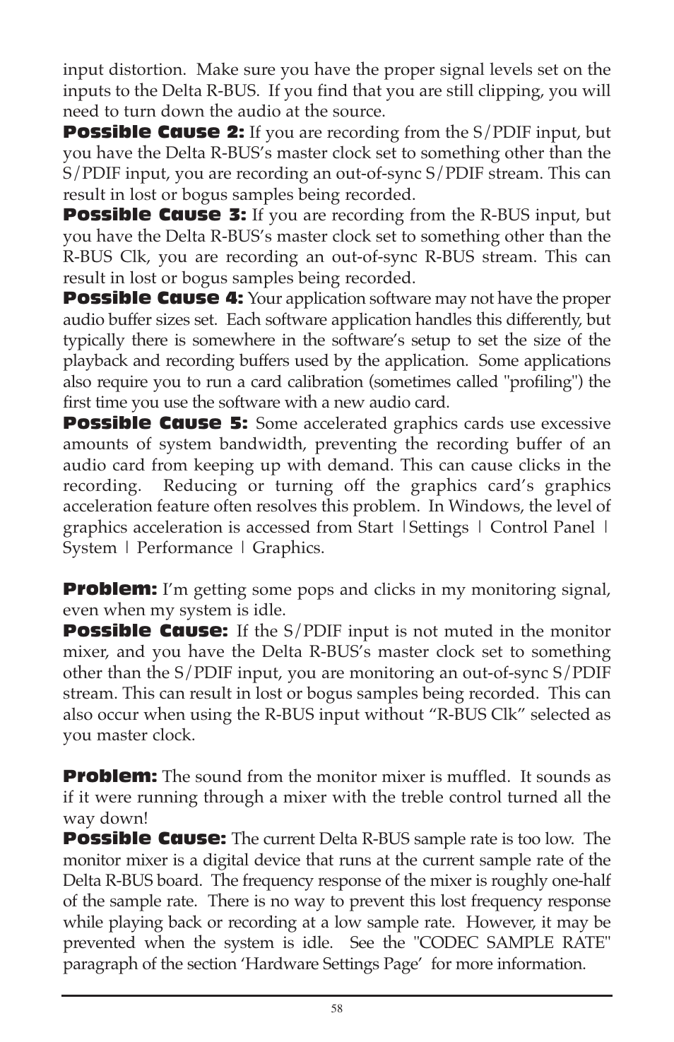 M-AUDIO Delta RBUS User Manual | Page 58 / 60