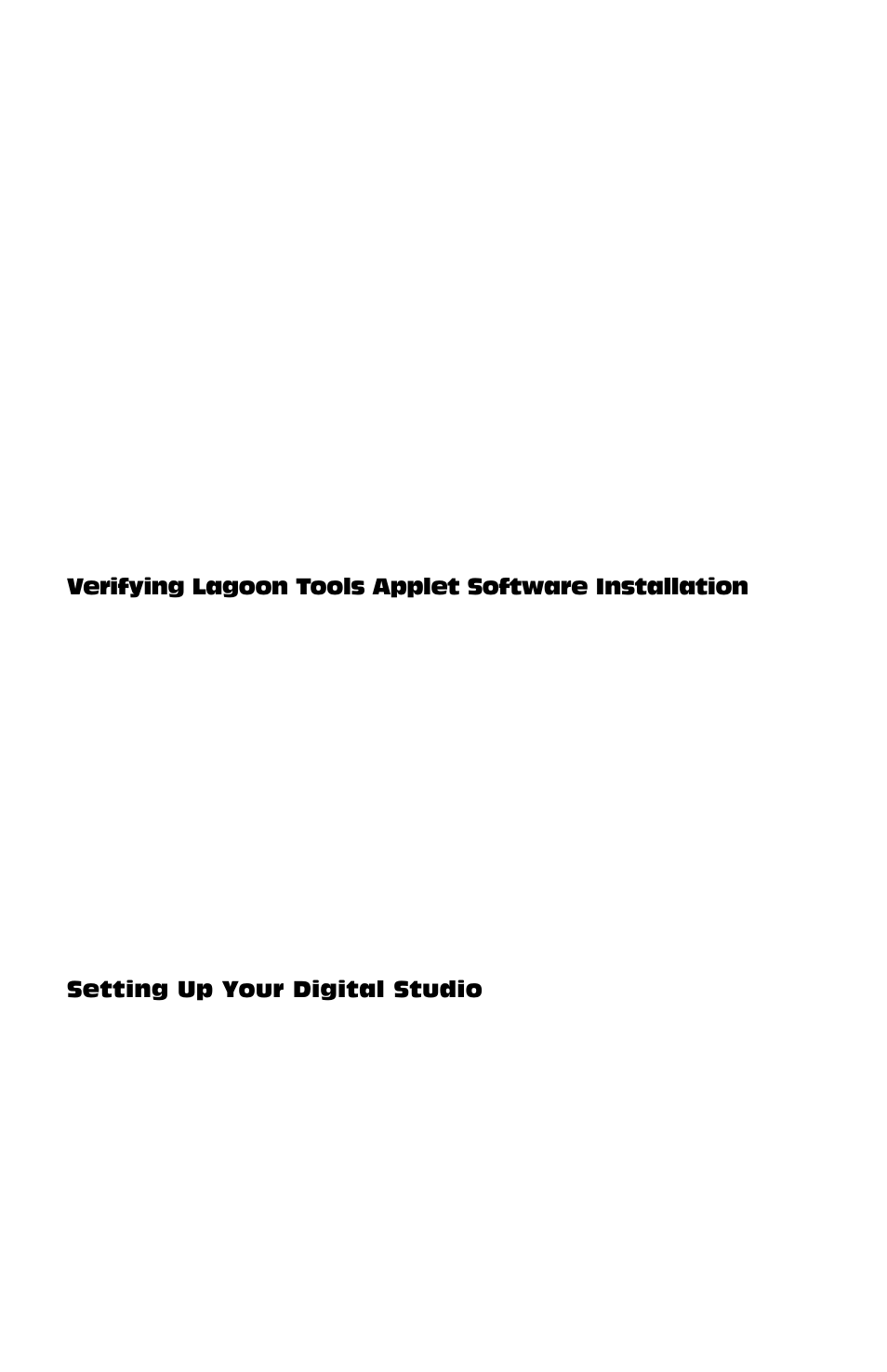 Verifying lagoon tools apple, Setting up your digital studio | M-AUDIO Lagoon User Manual | Page 10 / 28