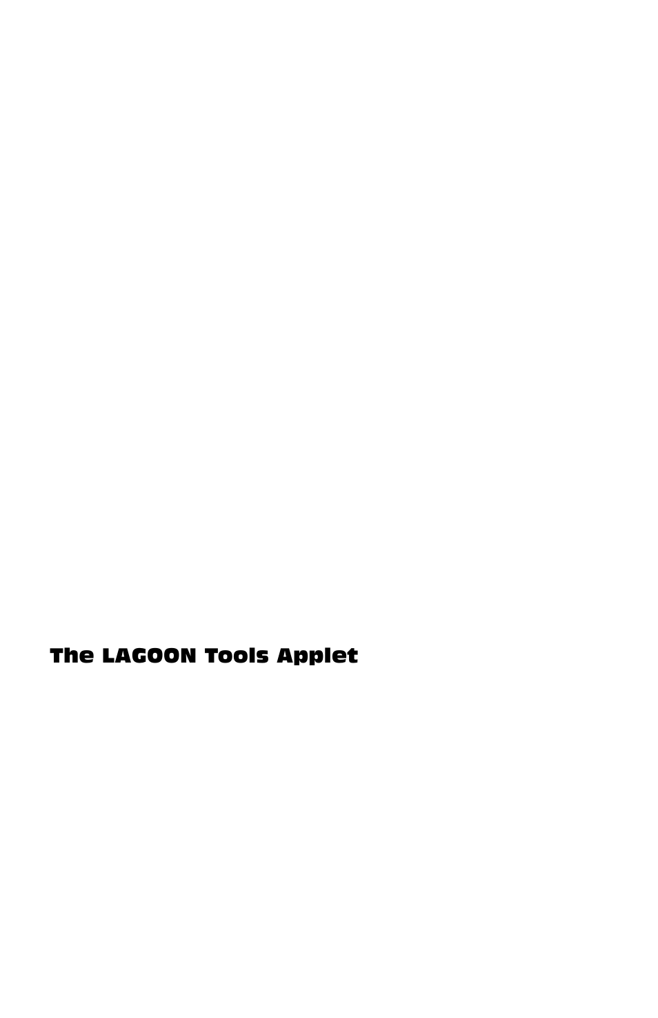 The lagoon tools applet | M-AUDIO Lagoon User Manual | Page 13 / 28