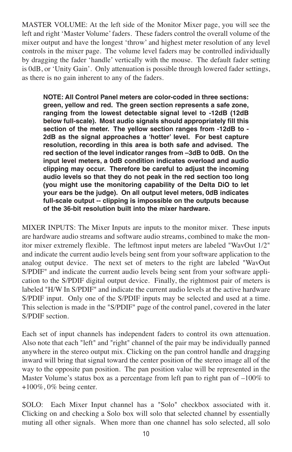 M-AUDIO Delta DiO 2496 User Manual | Page 10 / 24