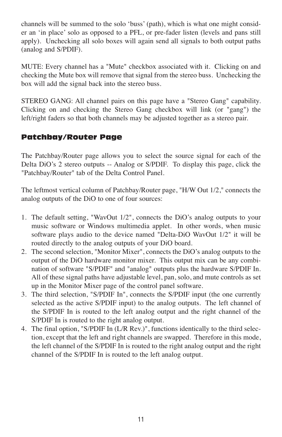 M-AUDIO Delta DiO 2496 User Manual | Page 11 / 24