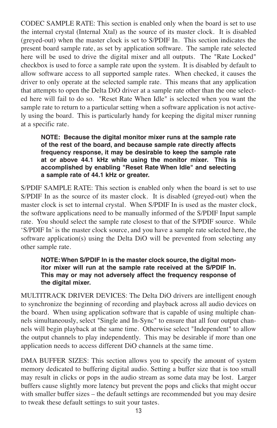 M-AUDIO Delta DiO 2496 User Manual | Page 13 / 24