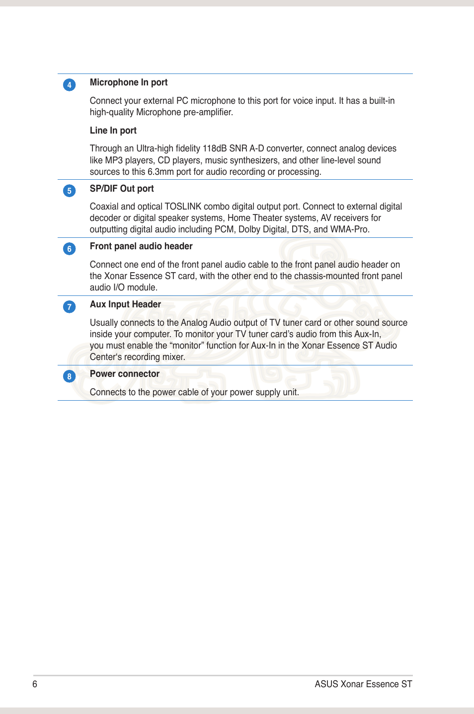 Asus Xonar Essence ST User Manual | Page 13 / 52