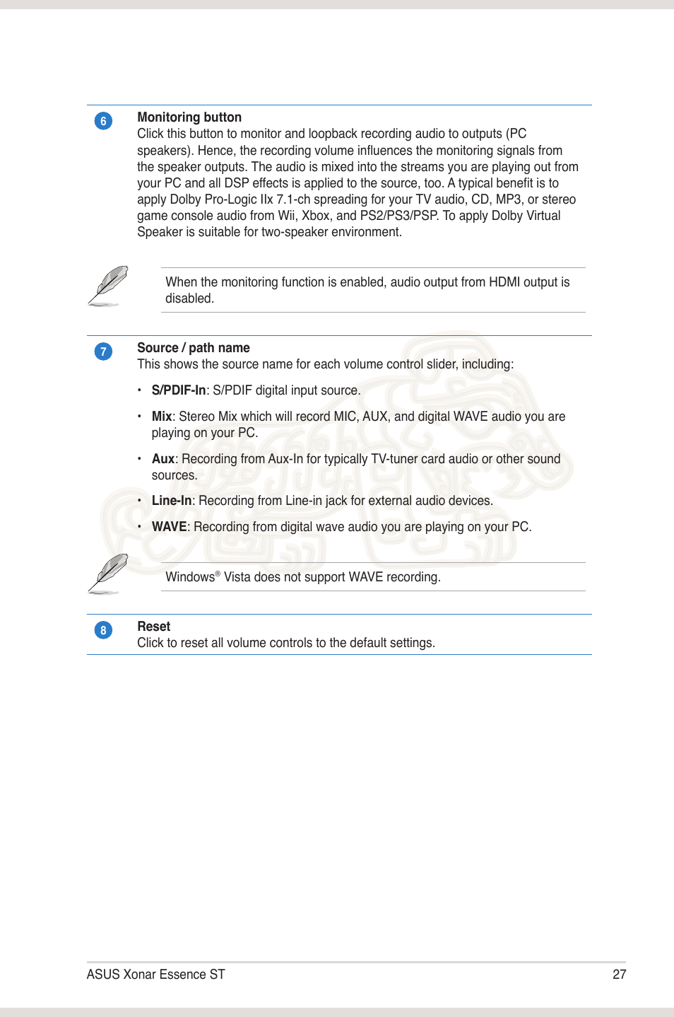 Asus Xonar Essence ST User Manual | Page 34 / 52