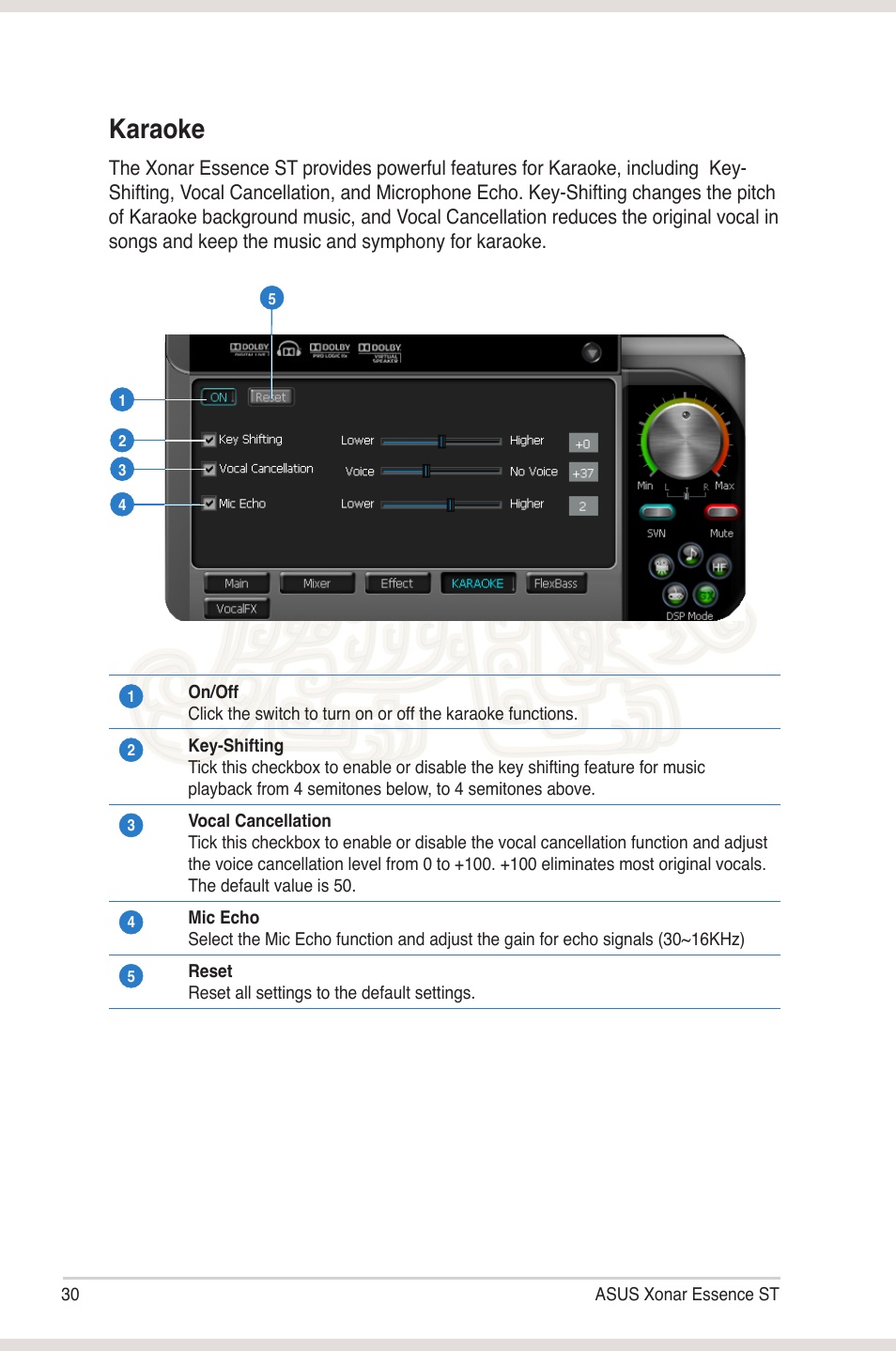 Karaoke | Asus Xonar Essence ST User Manual | Page 37 / 52