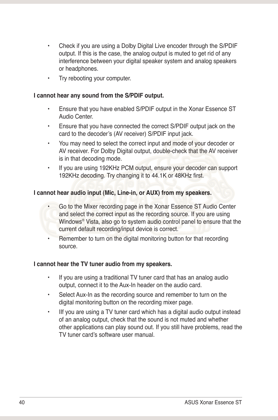 Asus Xonar Essence ST User Manual | Page 47 / 52