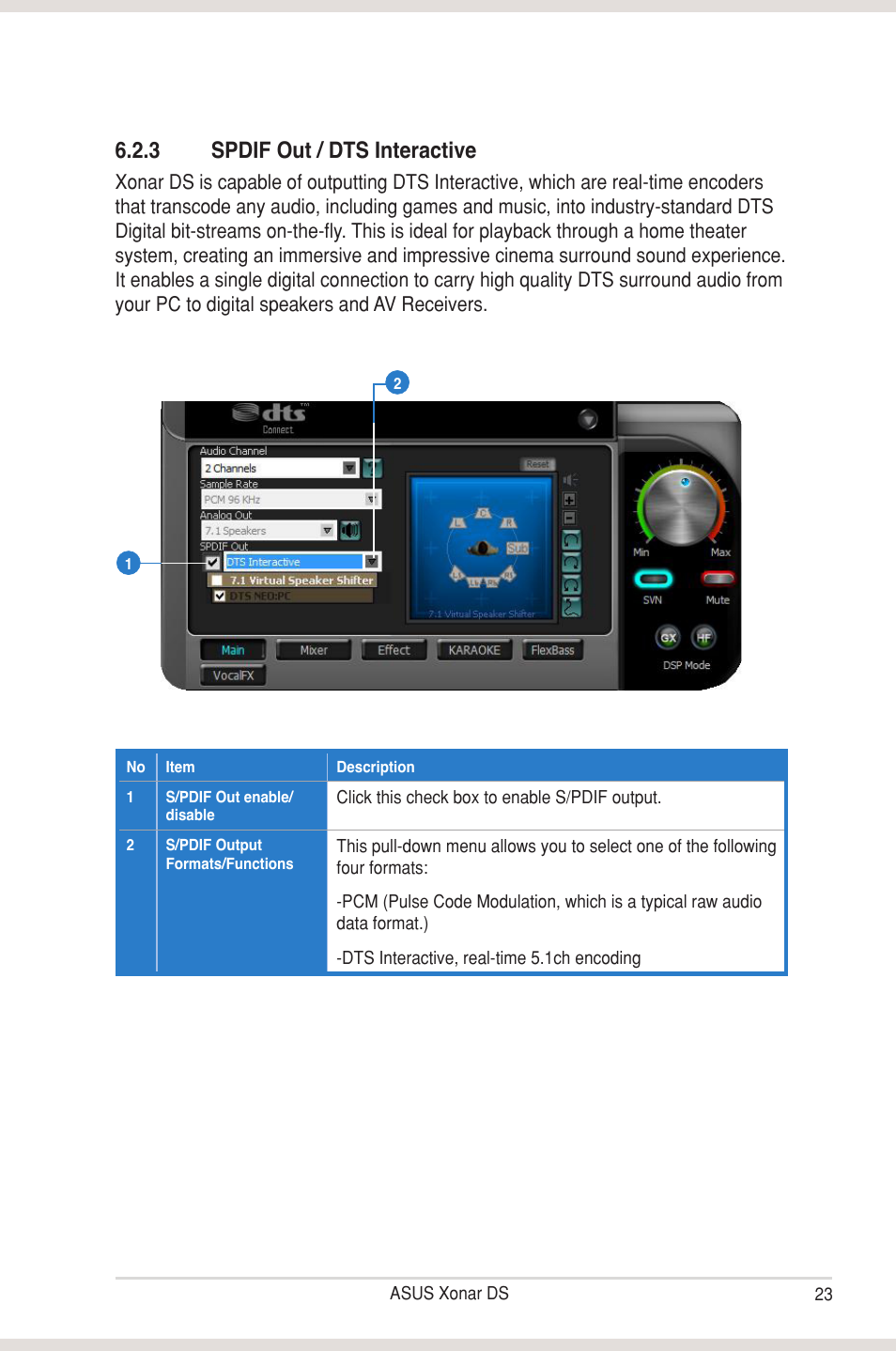3 spdif out / dts interactive | Asus Xonar DS User Manual | Page 29 / 54
