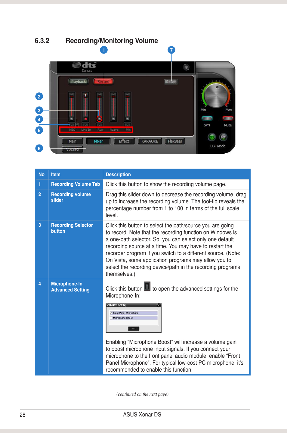 2 recording/monitoring volume | Asus Xonar DS User Manual | Page 34 / 54