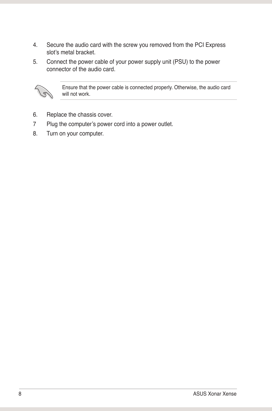 Asus Xonar Xense User Manual | Page 16 / 45
