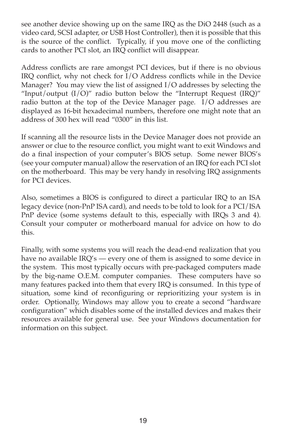 M-AUDIO DIO2448 User Manual | Page 19 / 24
