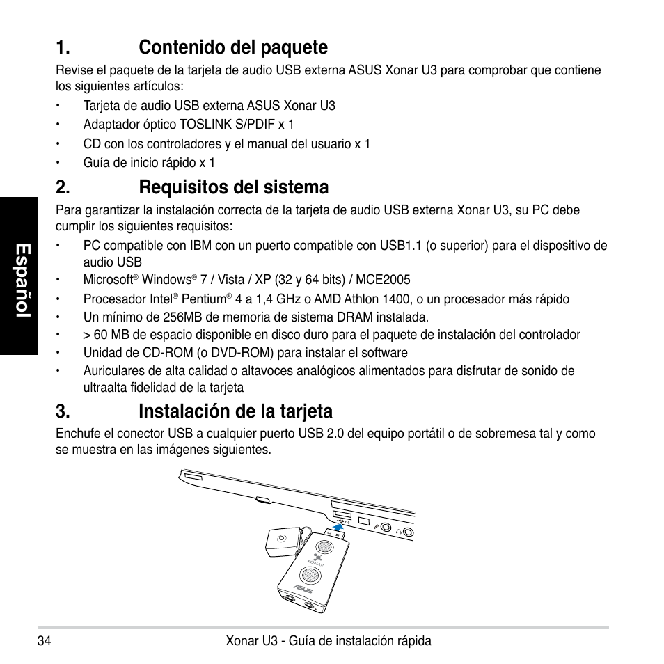 Asus Xonar U3 User Manual | Page 34 / 56