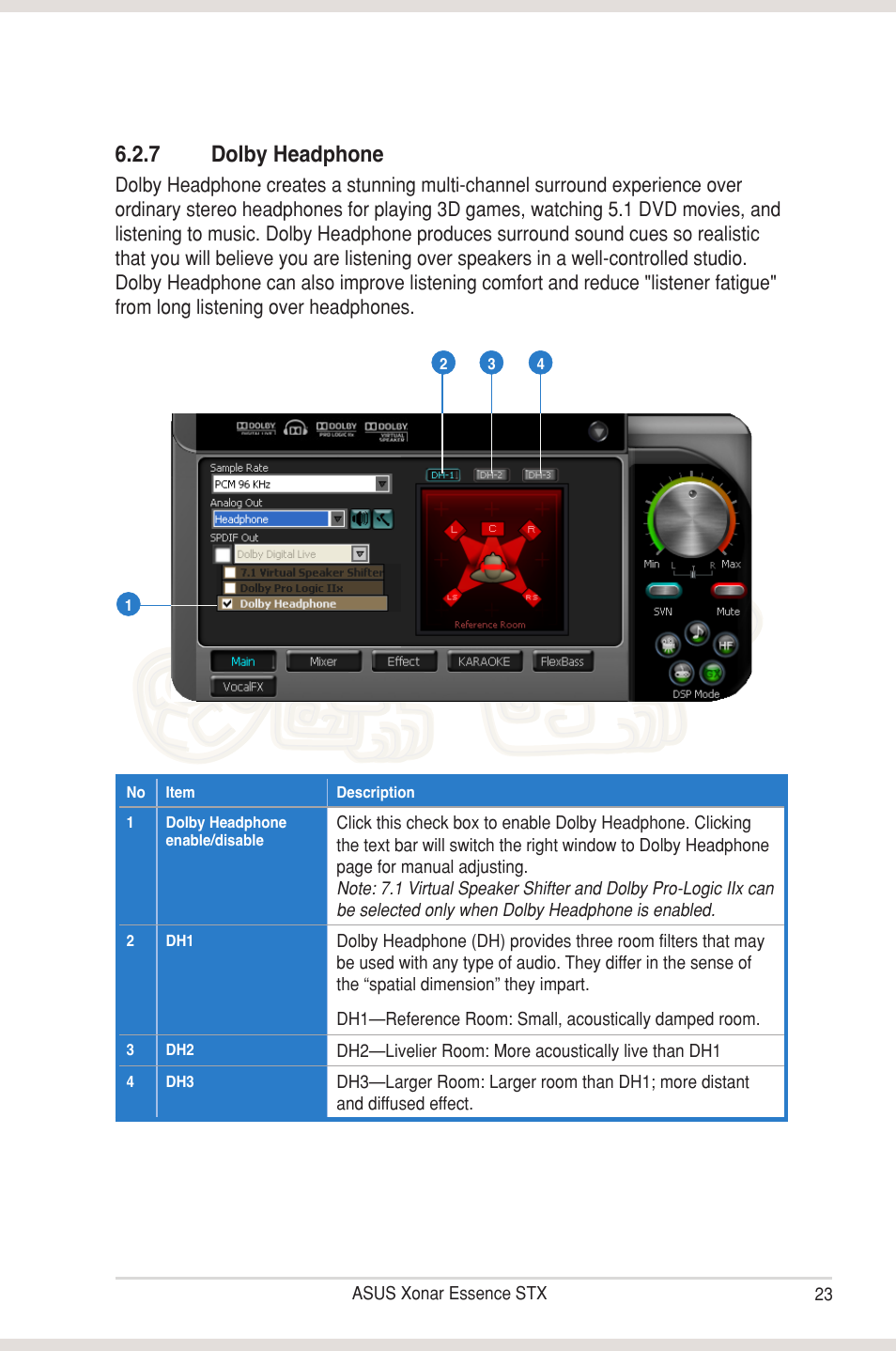 7 dolby headphone | Asus Xonar Essence STX User Manual | Page 28 / 49