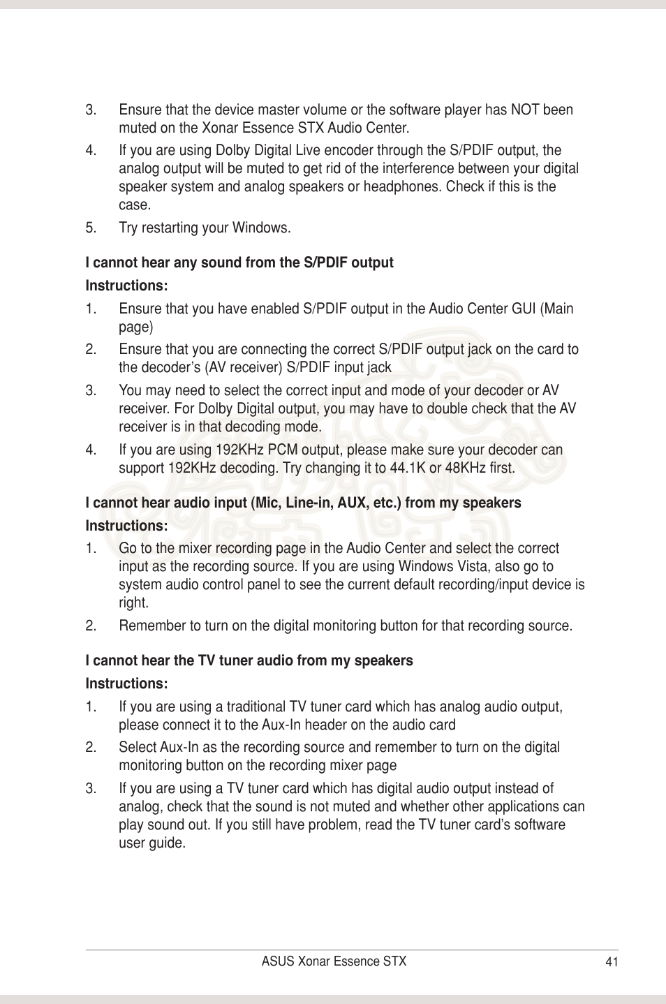 Asus Xonar Essence STX User Manual | Page 46 / 49