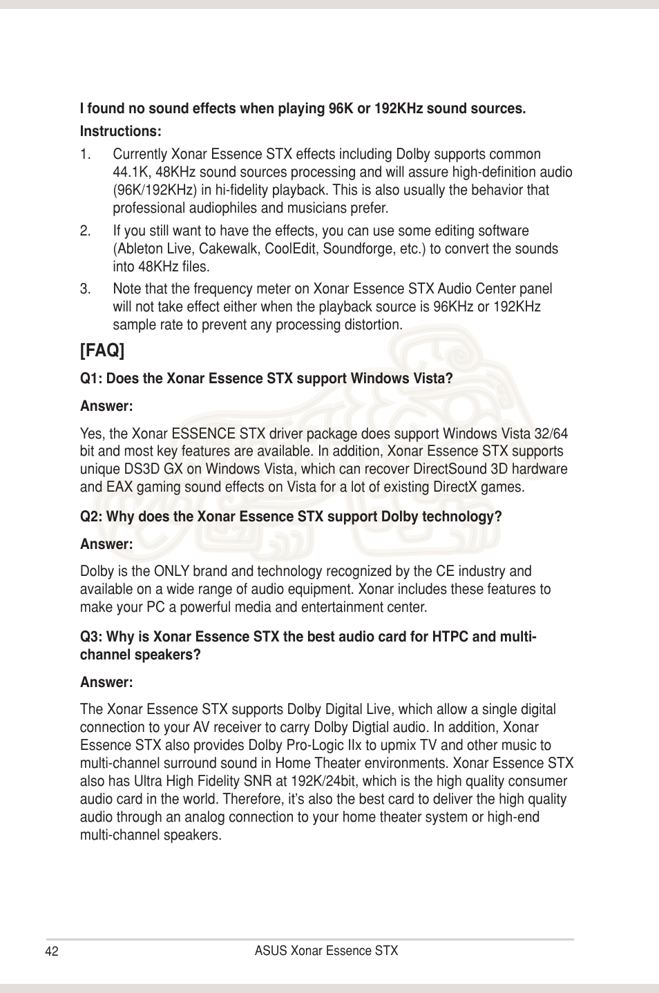 Asus Xonar Essence STX User Manual | Page 47 / 49