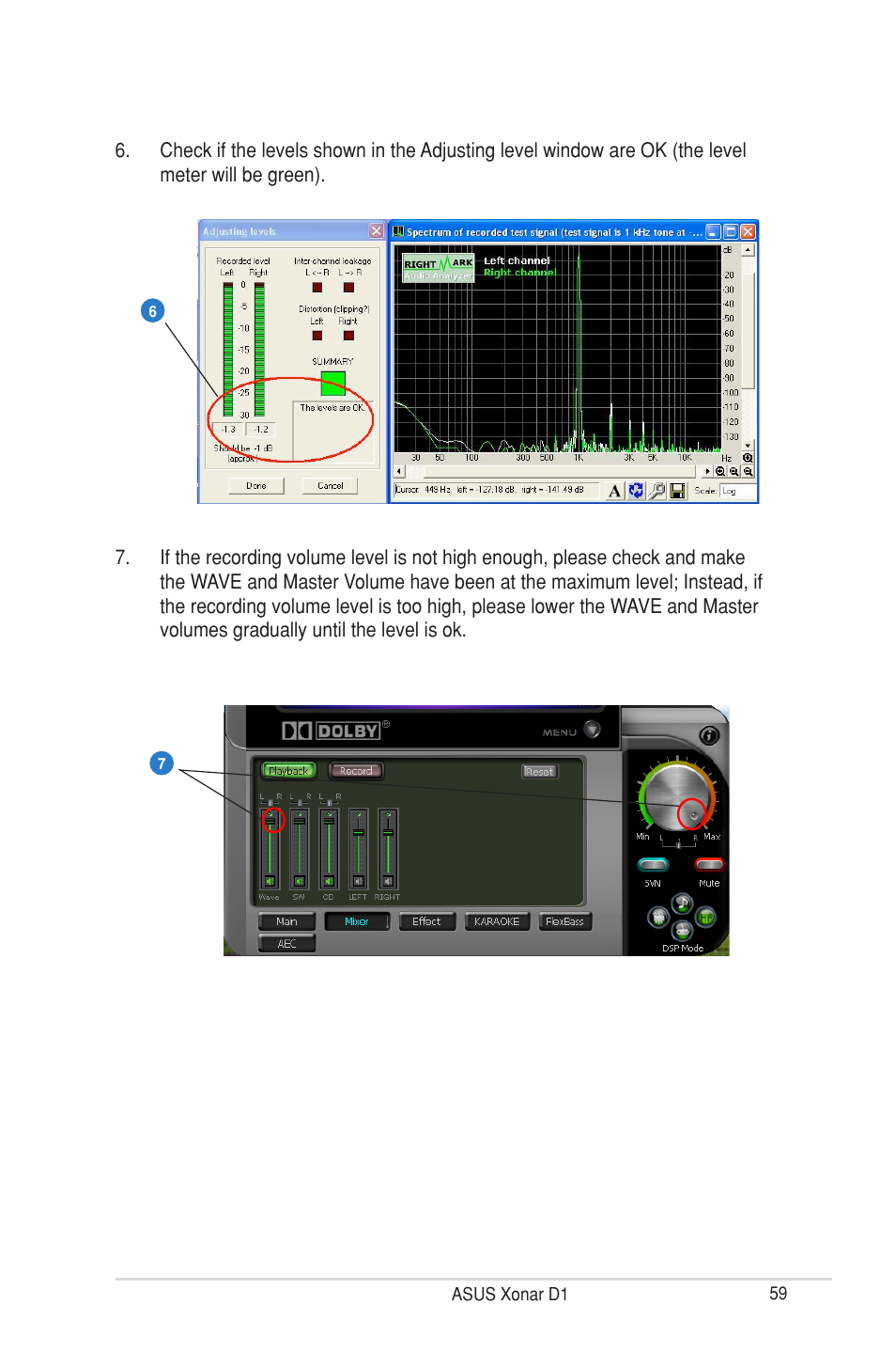 Asus Xonar D1 User Manual | Page 59 / 72