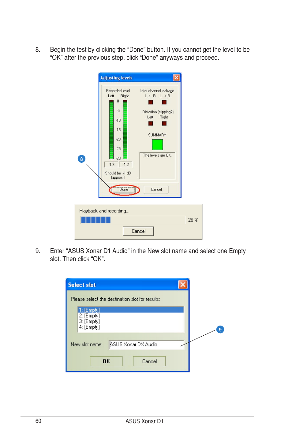Asus Xonar D1 User Manual | Page 60 / 72