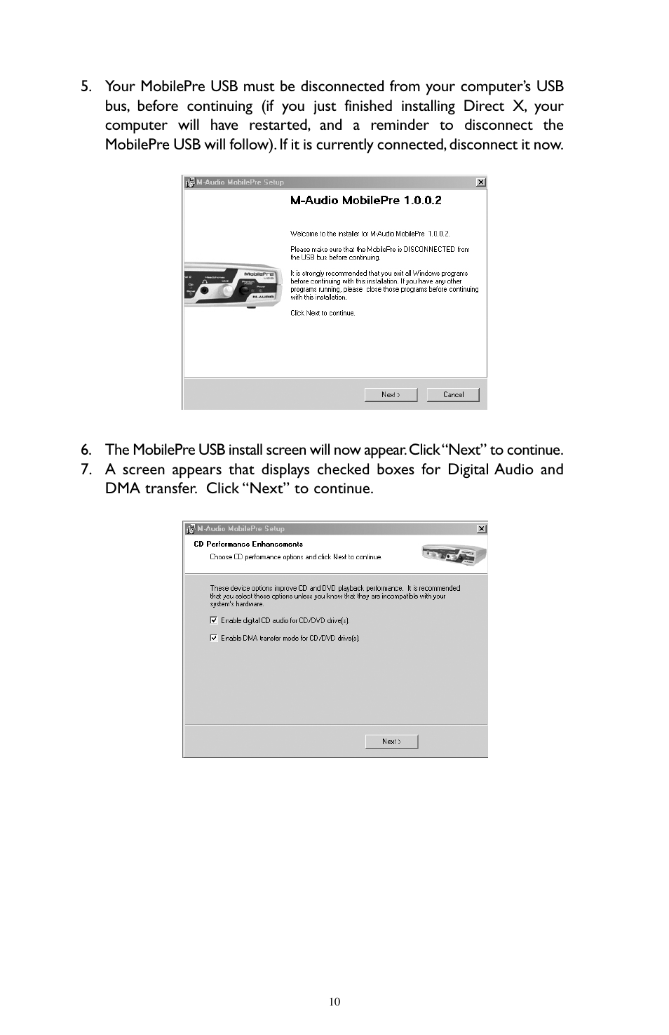 M-AUDIO MobilePre USB User Manual | Page 10 / 29