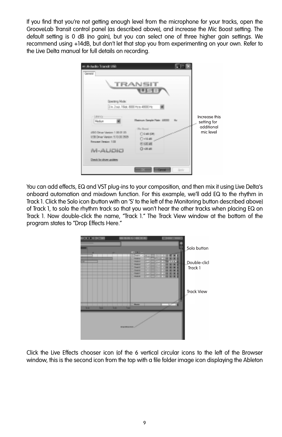 M-AUDIO Groove Lab User Manual | Page 10 / 14