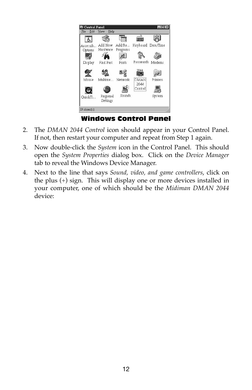 M-AUDIO Dman 2044 User Manual | Page 12 / 36