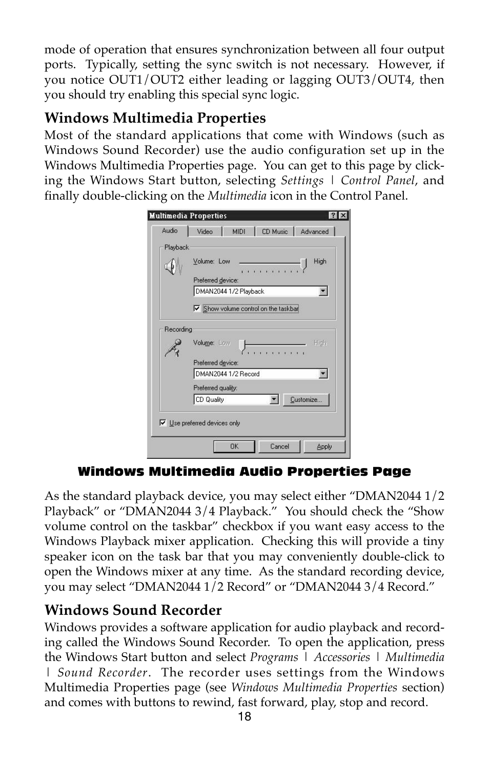 M-AUDIO Dman 2044 User Manual | Page 18 / 36