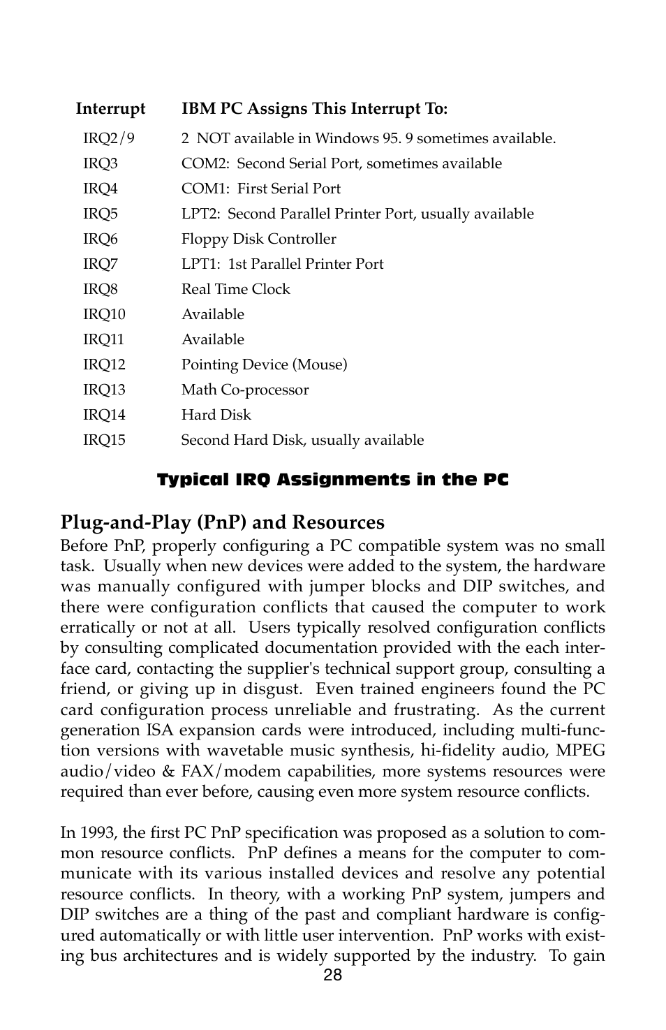 Plug-and-play (pnp) and resources | M-AUDIO Dman 2044 User Manual | Page 28 / 36