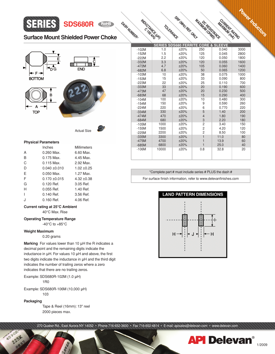 API Delevan SDS680R User Manual | 1 page