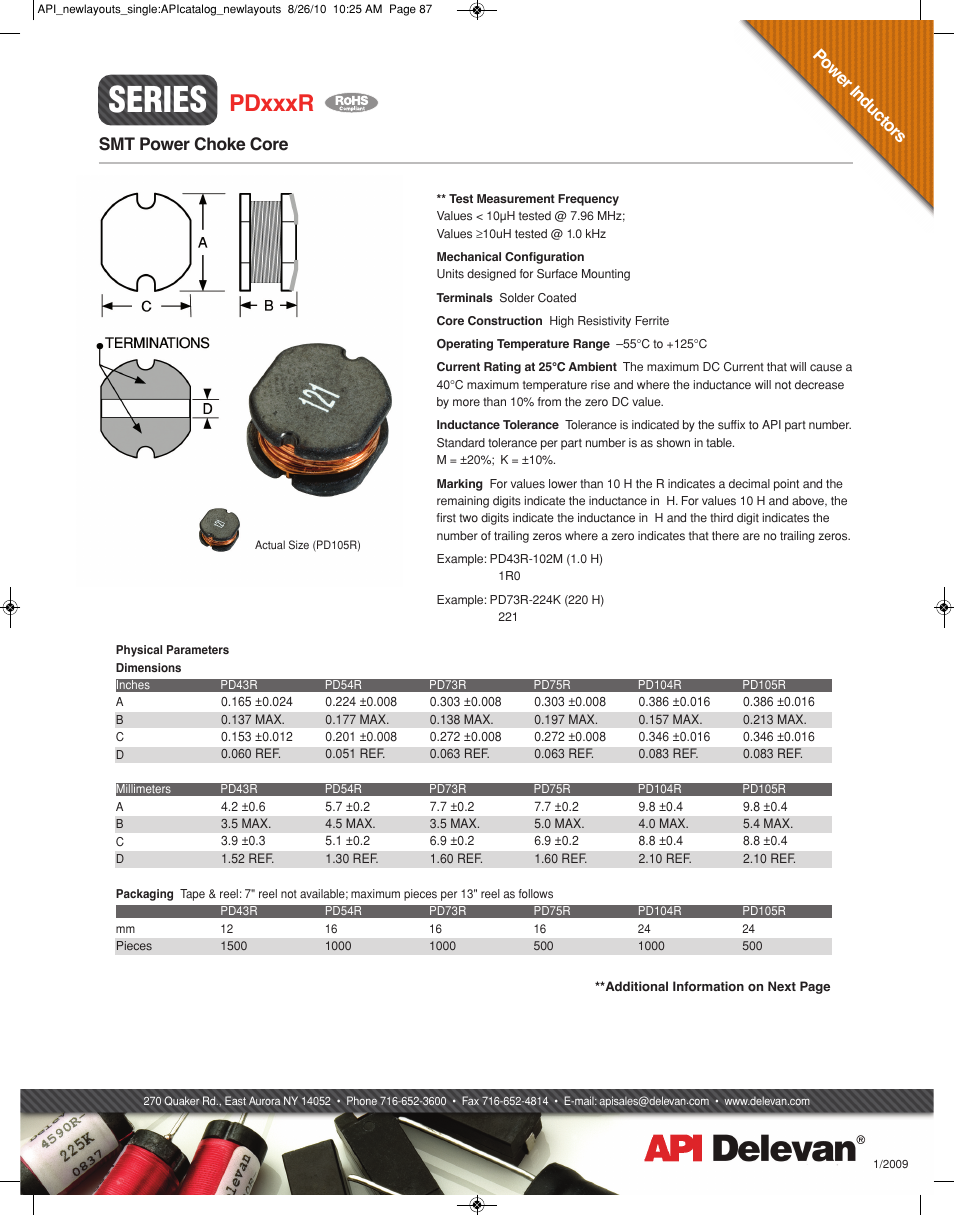 API Delevan PDxxxR User Manual | 2 pages