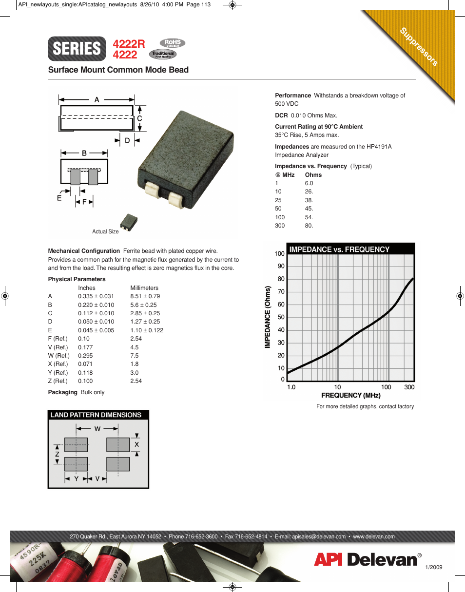 API Delevan 4222 & 4222R User Manual | 1 page