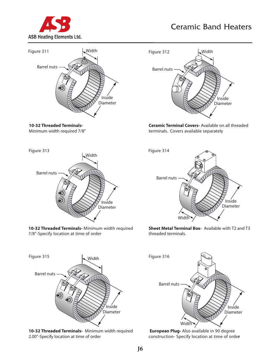 Ceramic band heaters | ASB Heating Elements Ltd. Ceramic Band Heaters User Manual | Page 3 / 3