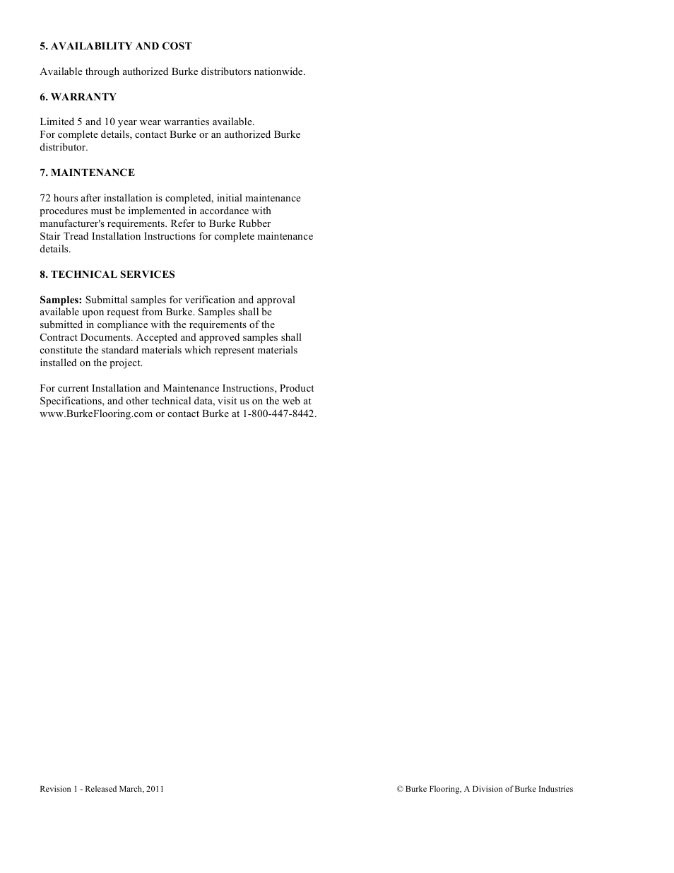 Burke Flooring Endura Round & Square User Manual | Page 3 / 3