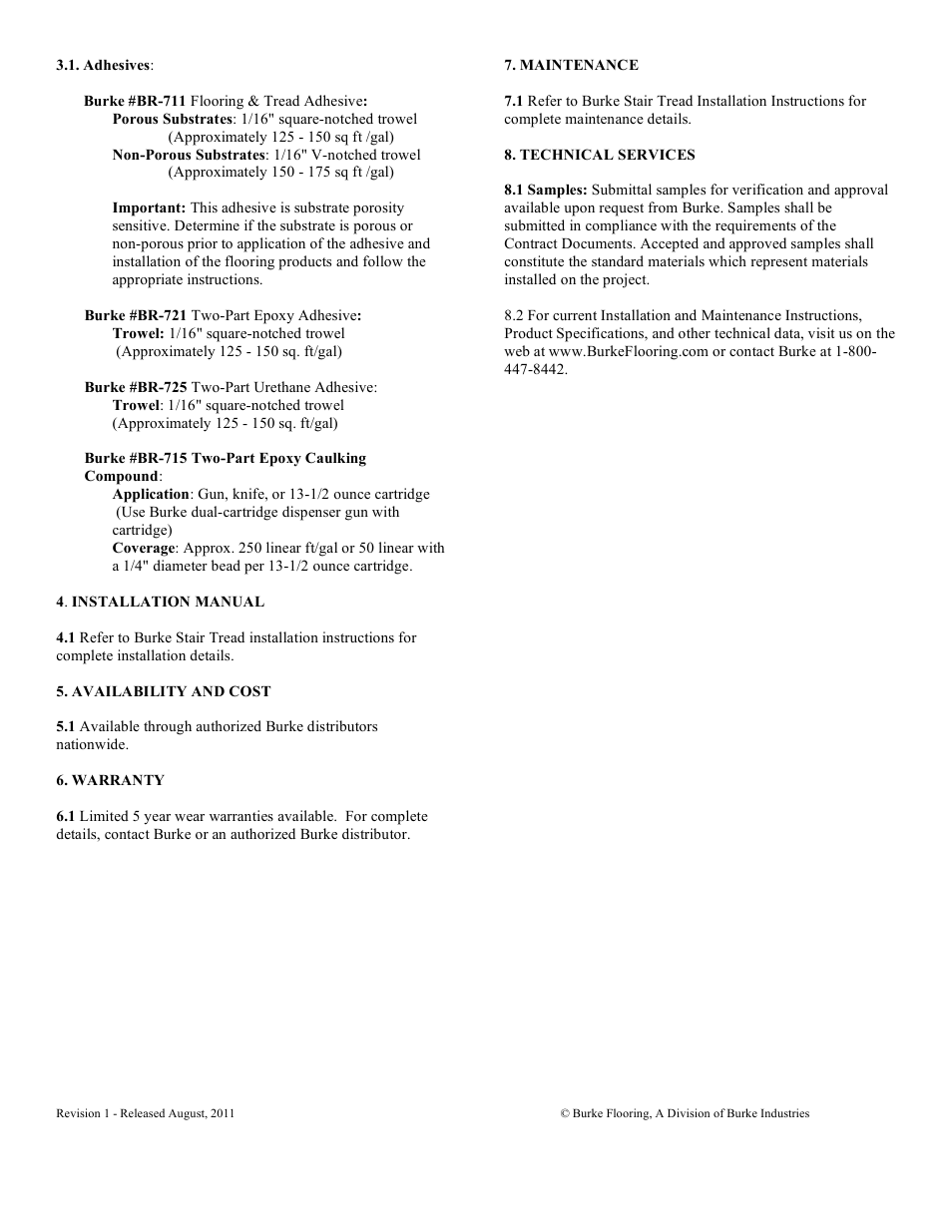 Burke Flooring Mercer Linear Series User Manual | Page 3 / 3