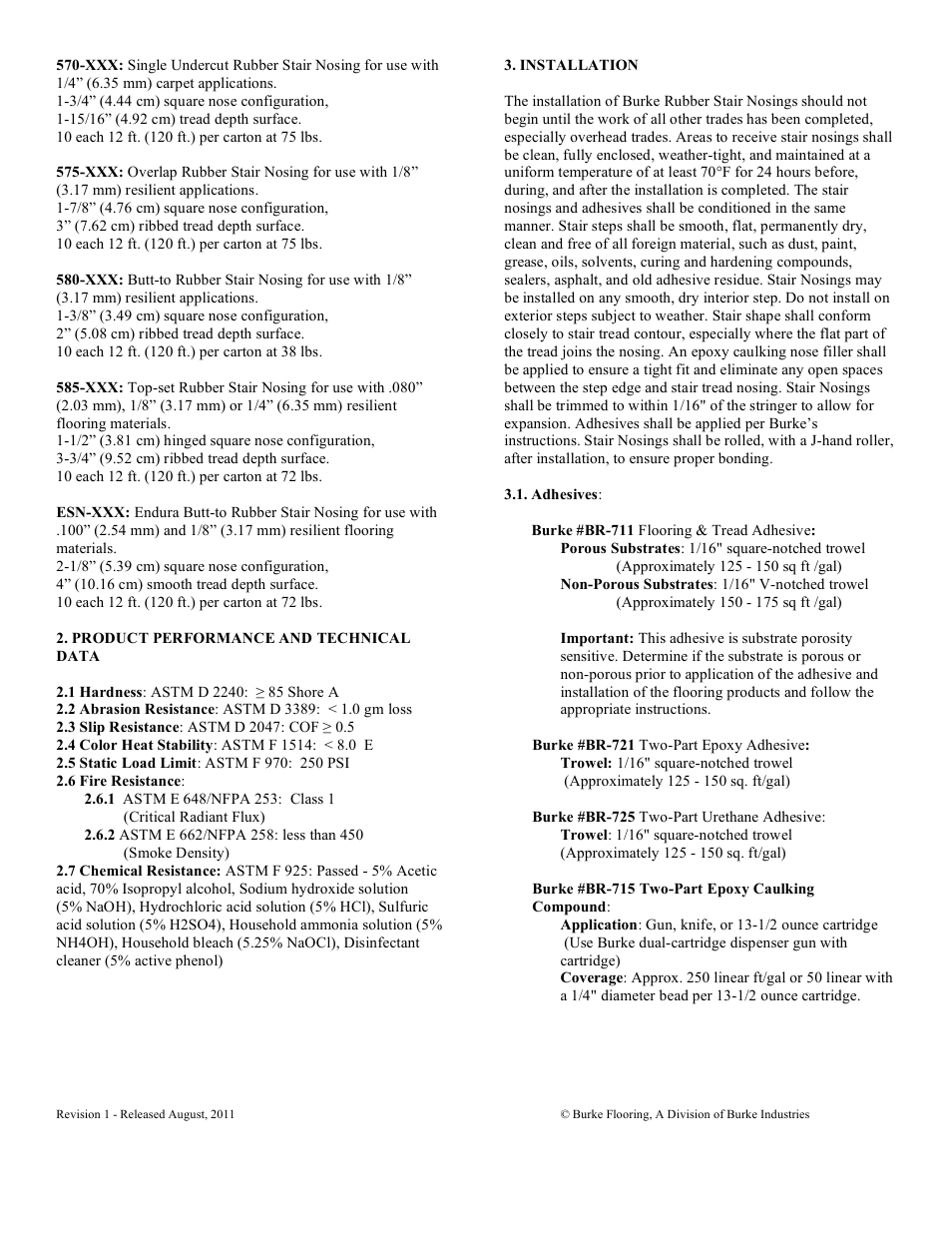 Burke Flooring Mercer Stair Nosing User Manual | Page 2 / 3