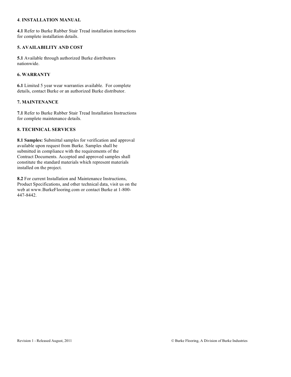 Burke Flooring Mercer Stair Nosing User Manual | Page 3 / 3