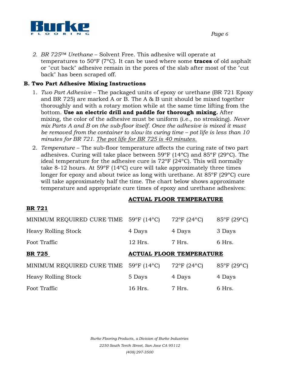 Burke Flooring Rubber Tile and Stair Tread Installation User Manual | Page 6 / 10