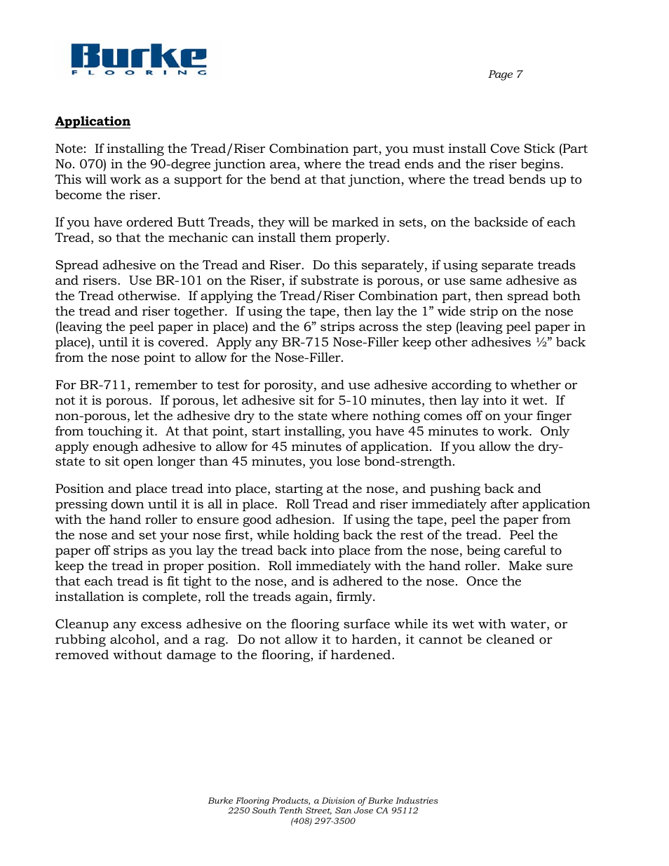 Burke Flooring Stair Tread Installation User Manual | Page 7 / 8