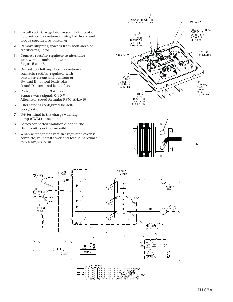 C180-2 alternator, W/ a8-207 rectifi er-regulator | C.E. Niehoff & Co. C180etc and C181etc Installation User Manual | Page 3 / 4