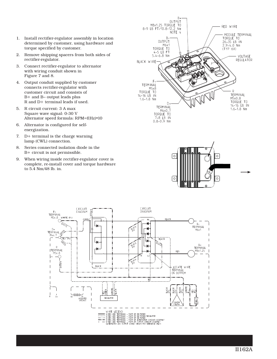 C181-1 alternator, W/ a8-208 rectifi er-regulator | C.E. Niehoff & Co. C180etc and C181etc Installation User Manual | Page 4 / 4
