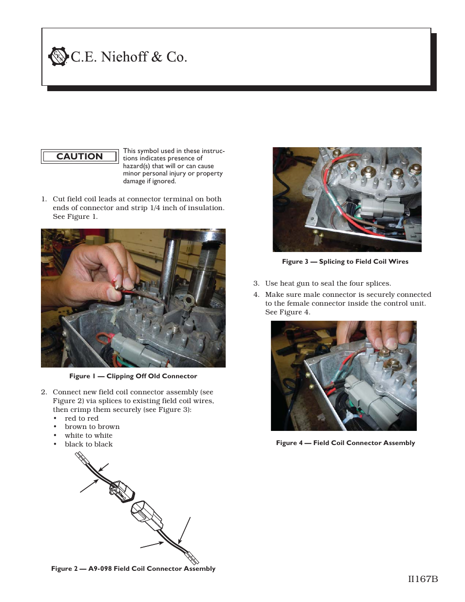 C.E. Niehoff & Co. C706:A9-098 Field Coil Connector Replacement User Manual | 2 pages