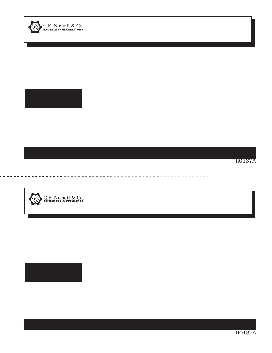 C.E. Niehoff & Co. Diode Insulator Replacement Instructions User Manual | 1 page
