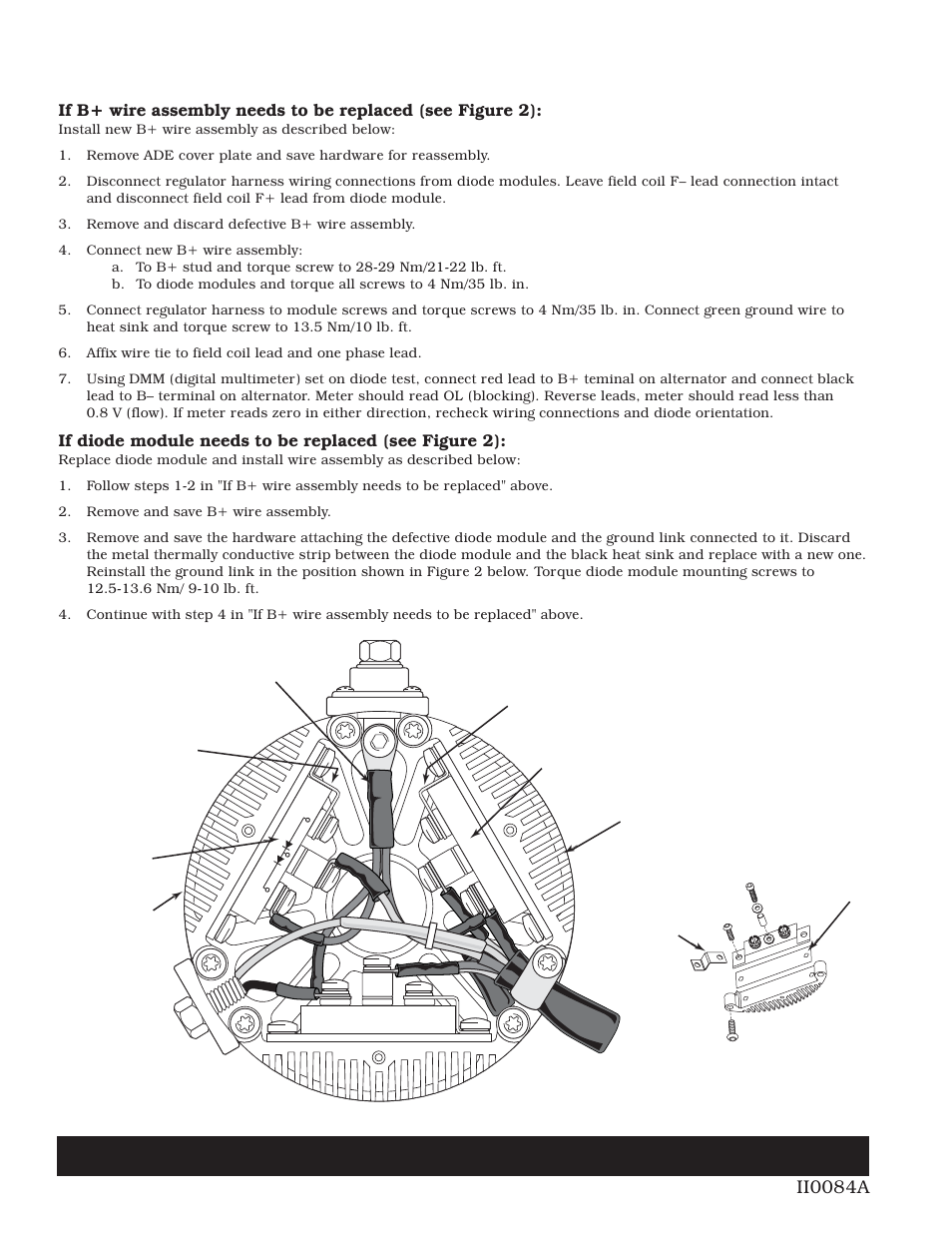 C.E. Niehoff & Co. N1128-1 Alternator w/Link or w/Wiring Harness Installation User Manual | Page 2 / 2