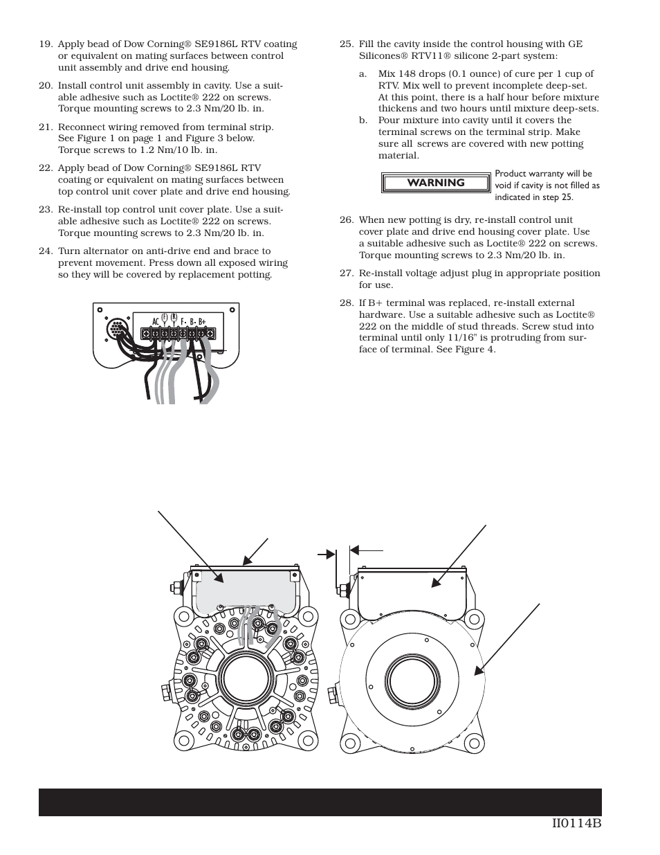 C.E. Niehoff & Co. N1388: N7153 Control Unit Assembly/ N7155 B+ Output Stud Replacement Instructions User Manual | Page 2 / 2