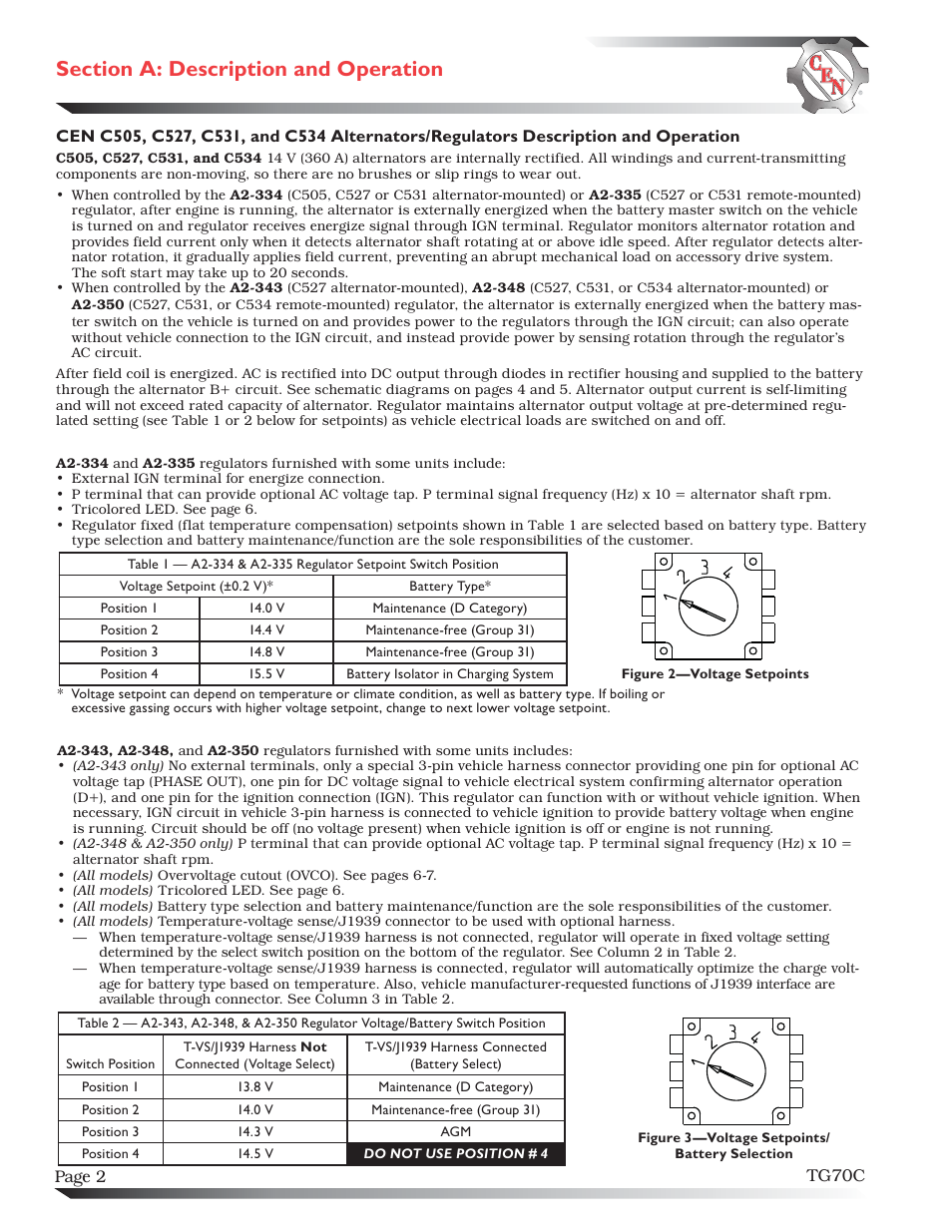 C.E. Niehoff & Co. C505 Troubleshooting Guides User Manual | Page 2 / 8