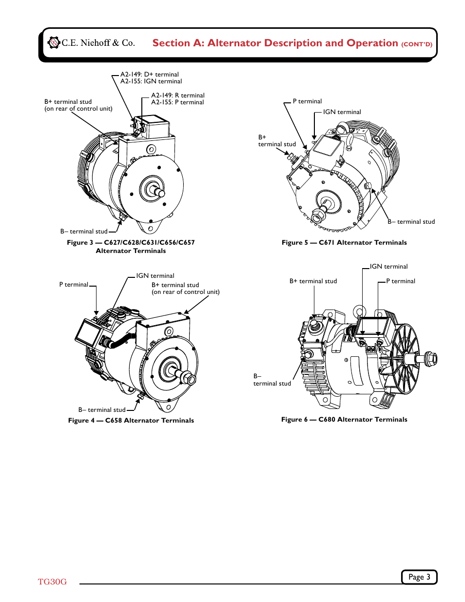 C.E. Niehoff & Co. C627/C628/C631/C656/C657/C658/C671/C680 Troubleshooting Guides User Manual | Page 3 / 7